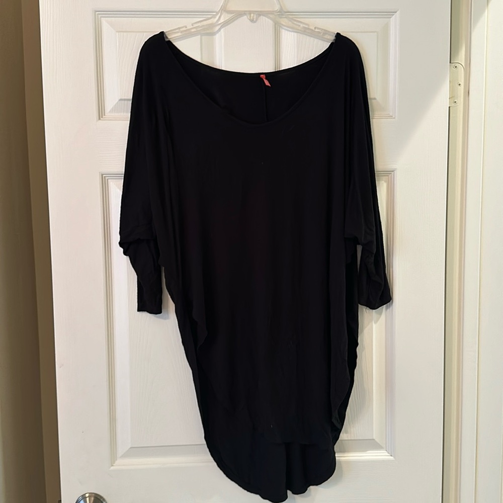 PaoLino black oversized shirt